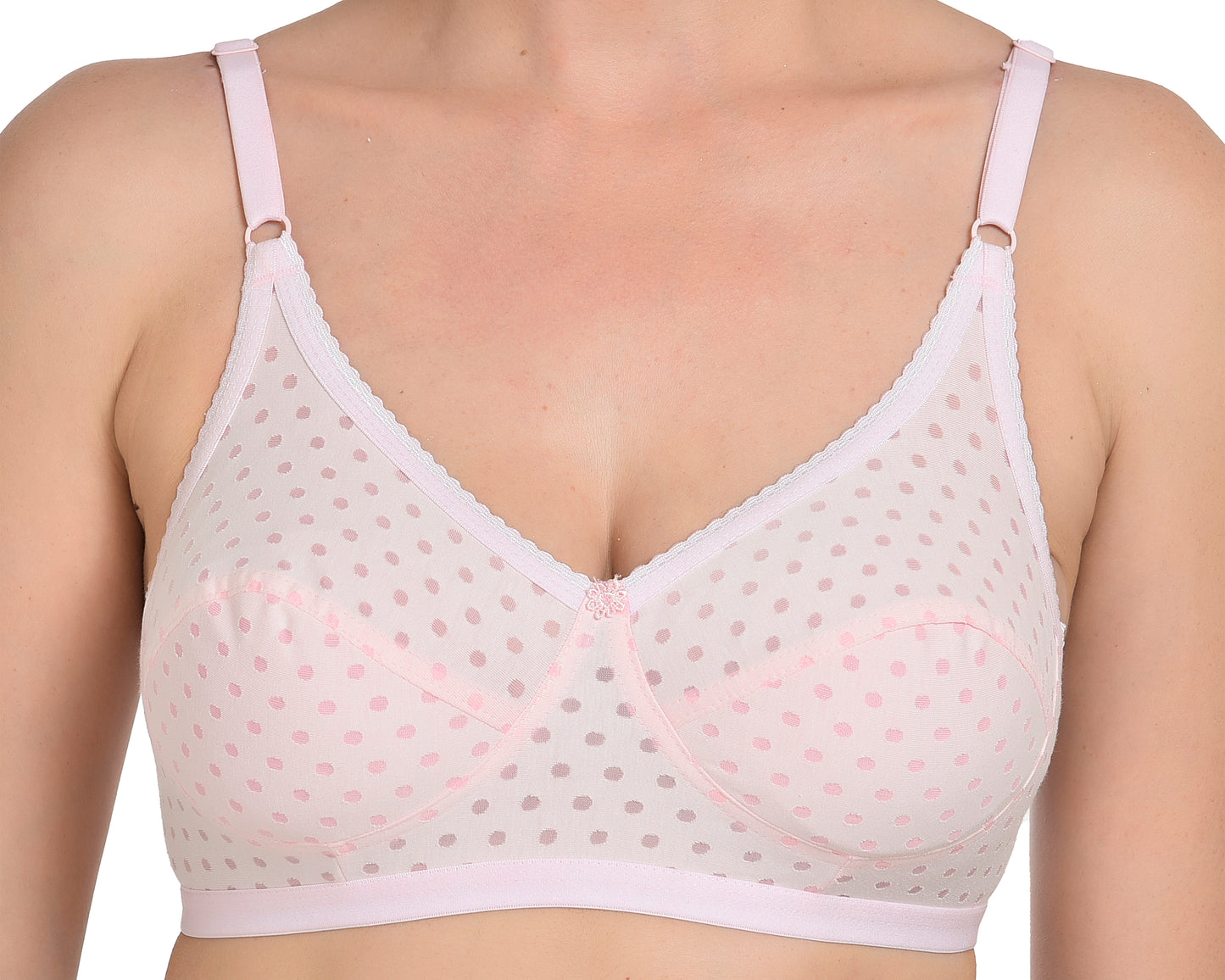 Chahat Fiza Womens Cotton Rich Wire-Free Bra (Pack of 3) Non-Padded, Printed, Soft Hosiery, All-Day Comfort