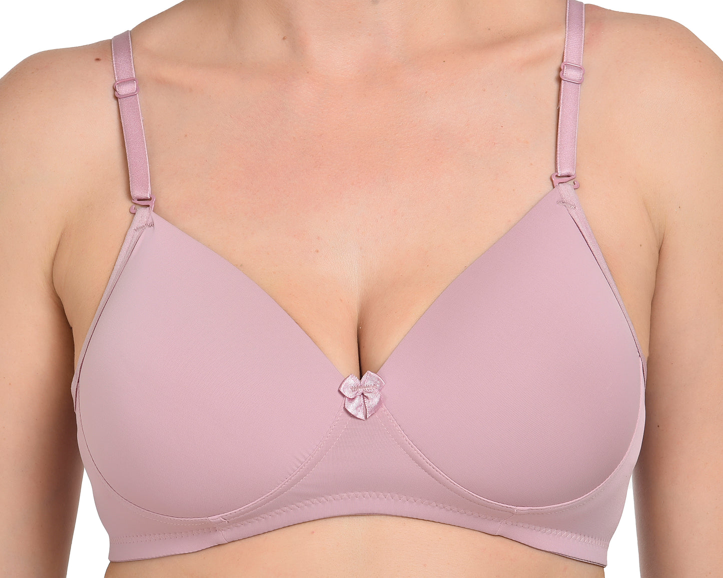 Chahat Women's PU-6001 Cotton Padded Seamless Wire-Free Full Cup T-Shirt Bra Comfortable Everyday Support
