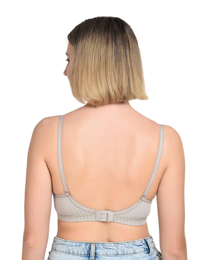 Chahat Maria Womens Cotton T-Shirt Bra  Pack of 3 Non-Padded, Wire-Free, Seamless, Soft & Breathable Printed Bras for Everyday Comfort