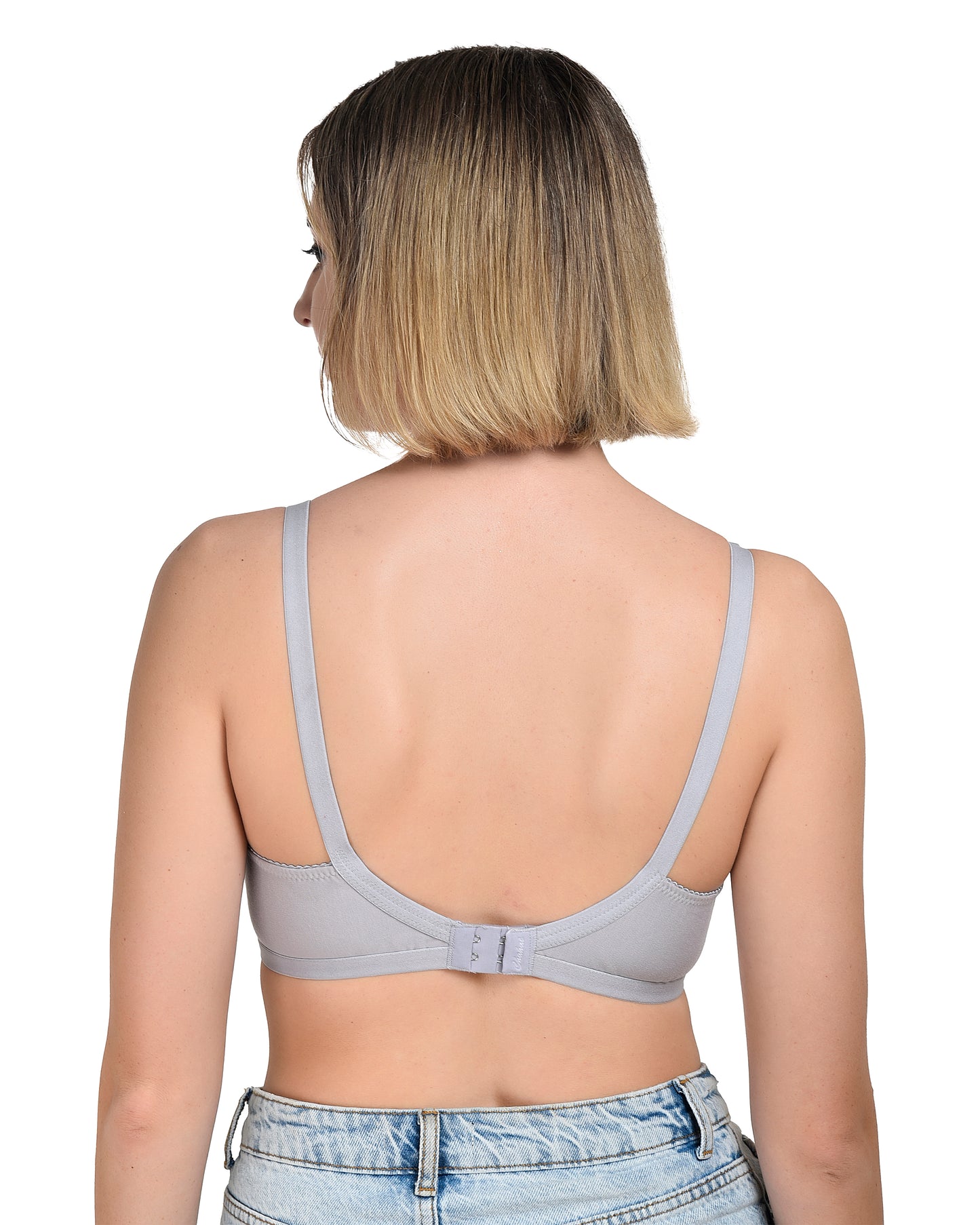 Chahat Touch Womens Pack of 3 Non Padded Cotton Rich Seamless Wire-Free T-Shirt Bras Comfortable Everyday Wear