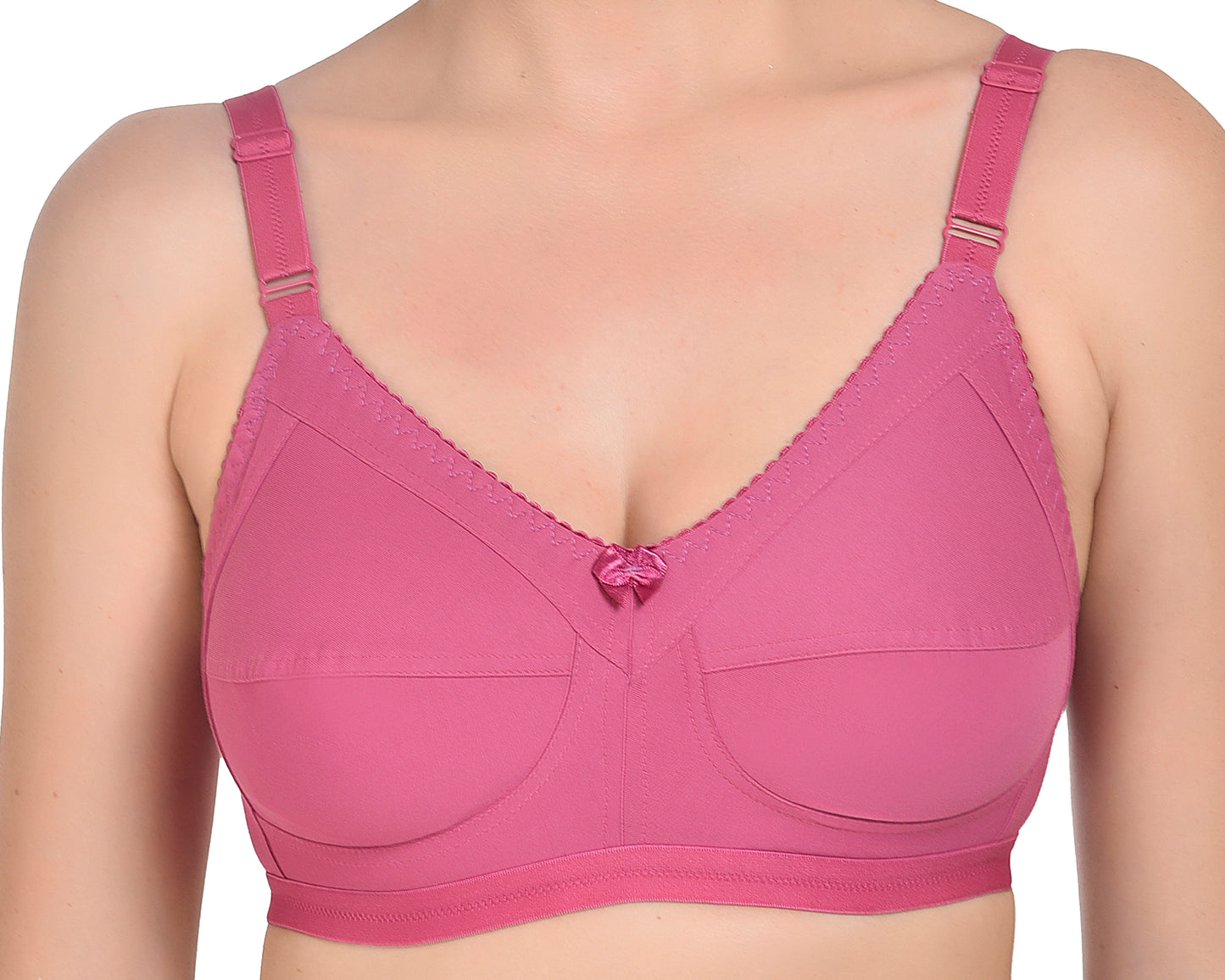 Chahat Comfort Pack of 2 Cotton Non-Padded Wire-Free Bras for Women Cut & Sew,Soft, Breathable, Everyday Fit