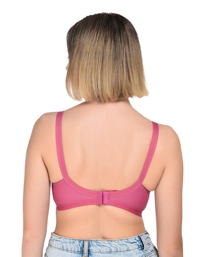 Chahat Comfort Pack of 2 Cotton Non-Padded Wire-Free Bras for Women Cut & Sew,Soft, Breathable, Everyday Fit