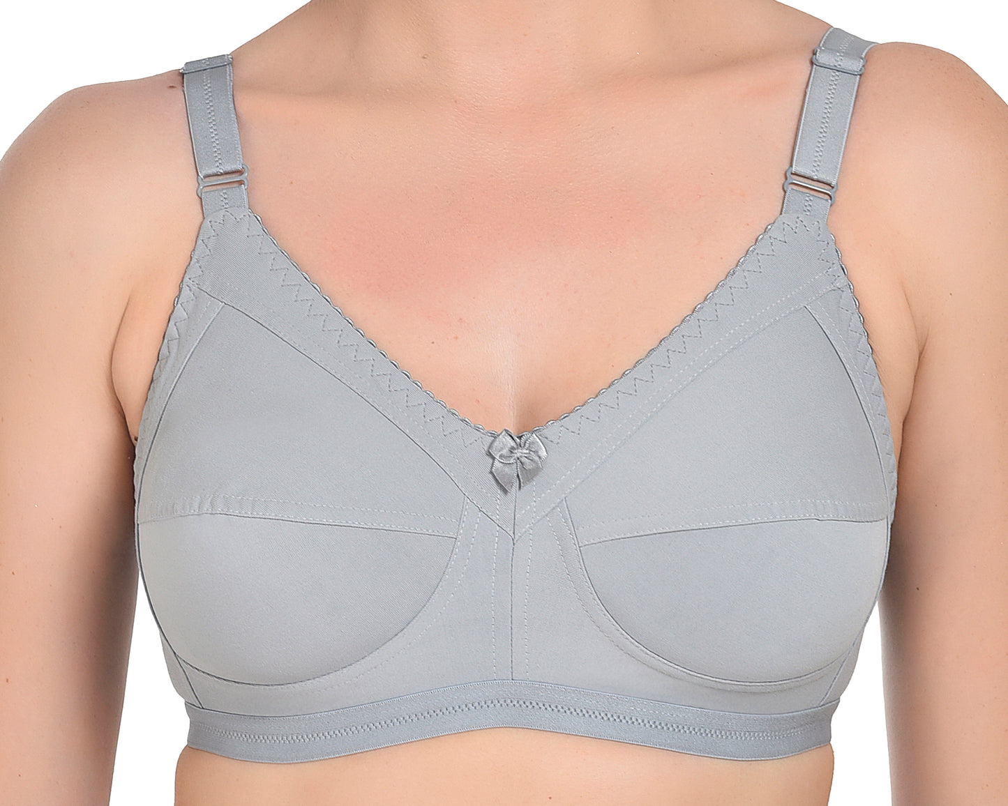 Chahat Comfort Pack of 2 Cotton Non-Padded Wire-Free Bras for Women Cut & Sew,Soft, Breathable, Everyday Fit