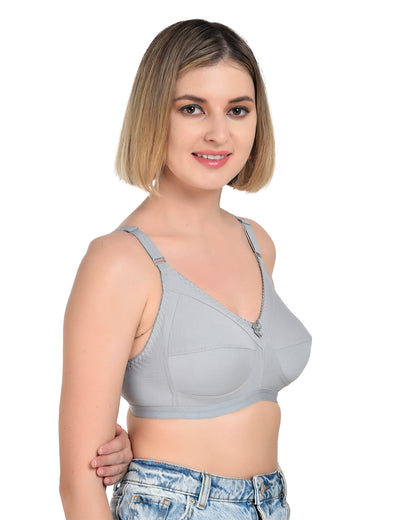 Chahat Comfort Pack of 2 Cotton Non-Padded Wire-Free Bras for Women Cut & Sew,Soft, Breathable, Everyday Fit