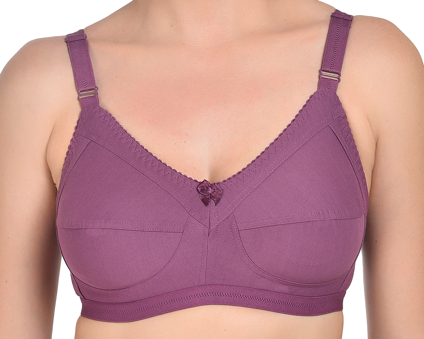 Chahat Comfort Pack of 2 Cotton Non-Padded Wire-Free Bras for Women Cut & Sew,Soft, Breathable, Everyday Fit