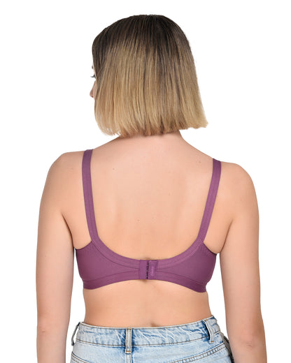 Chahat Comfort Pack of 2 Cotton Non-Padded Wire-Free Bras for Women Cut & Sew,Soft, Breathable, Everyday Fit