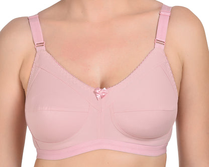 Chahat Comfort Pack of 2 Cotton Non-Padded Wire-Free Bras for Women Cut & Sew,Soft, Breathable, Everyday Fit
