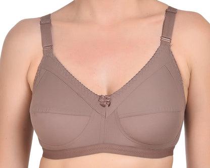 Chahat Comfort Pack of 2 Cotton Non-Padded Wire-Free Bras for Women Cut & Sew,Soft, Breathable, Everyday Fit