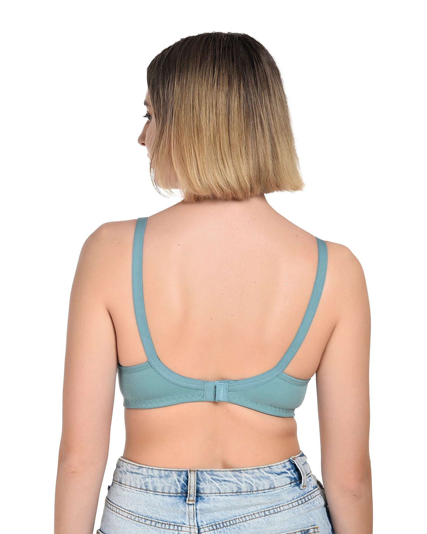 Chahat Karishma Pack of 2 Non-Padded Wire-Free Cotton Rich Designer Seamless T-Shirt Bra for Women, Soft Hosiery Fabric for Comfortable