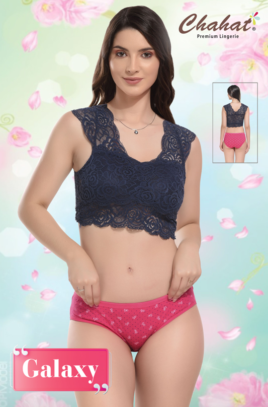 Chahat Galaxy Pack of 3 Panties, 100% Pure Cotton Multicolour pack(Box includes different colors)